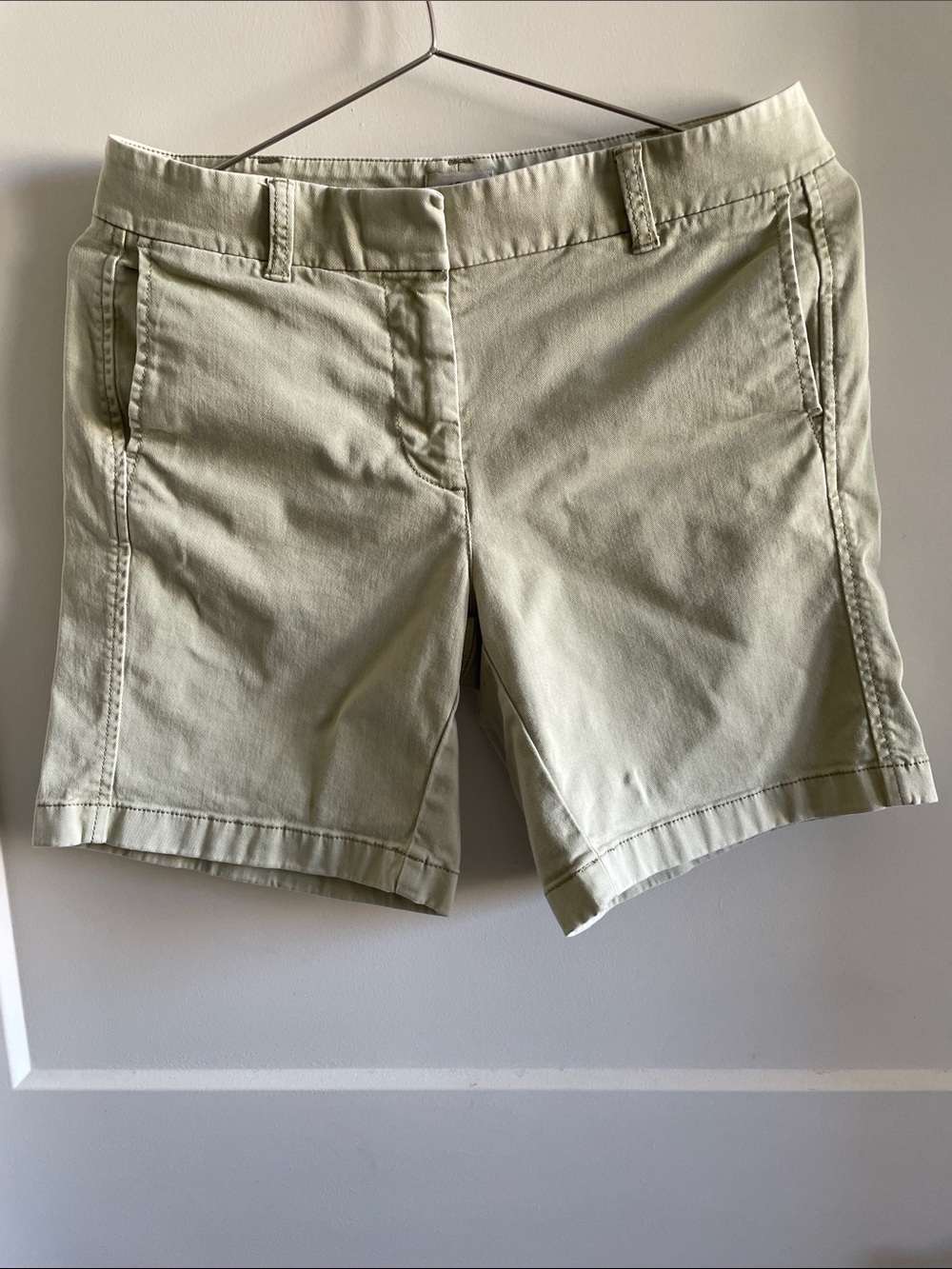J. Crew Light Cream Chino Bermuda Shorts